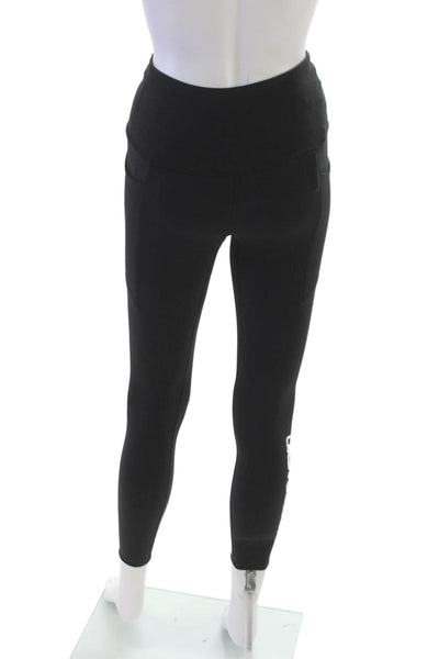 PE Nation Womens Ankle Leggings Black Nylon Size XS