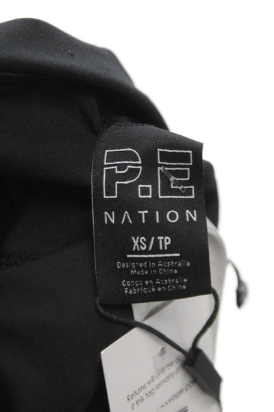 PE Nation Womens Ankle Leggings Black Nylon Size XS