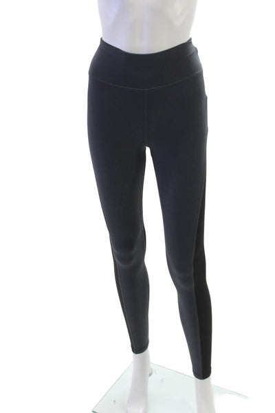 PE Nation Women Ankle Leggings Black Nylon Pull On Size S