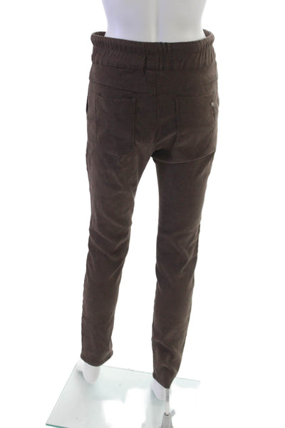 Flog Women Joggers Drawstring Brown Cotton Lycra Size 30