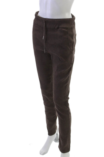 Flog Womens Jogger Pants Brown Drawstring Cotton Size 29