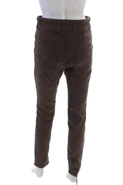 Flog Womens Jogger Pants Brown Drawstring Cotton Size 29