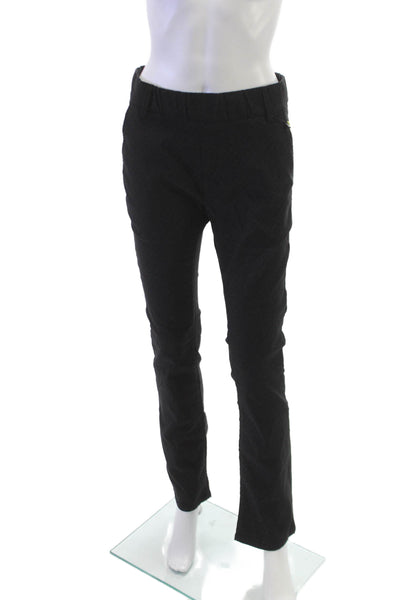 Flog Womens Dress Pants Black Cotton Geometric Inseam 30 Size 27