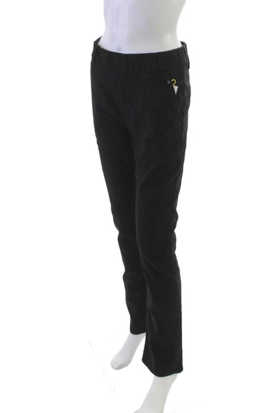 Flog Womens Dress Pants Black Cotton Geometric Inseam 30 Size 27