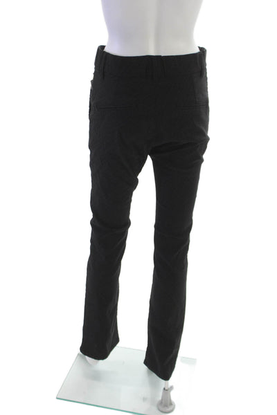 Flog Womens Dress Pants Black Cotton Geometric Inseam 30 Size 27