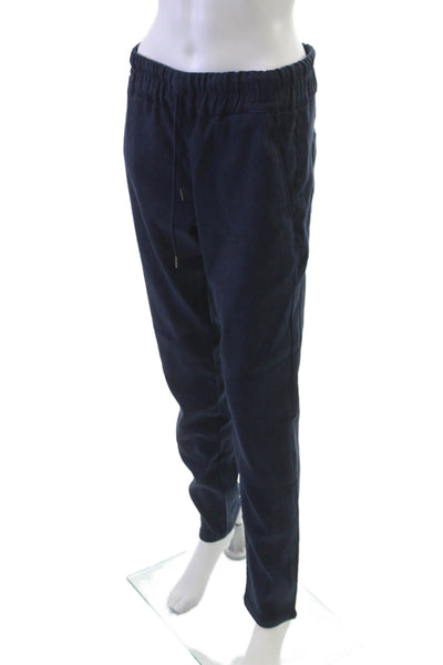 Flog Womens Jogger Pants Blue Cotton Blend Drawstring Size 29