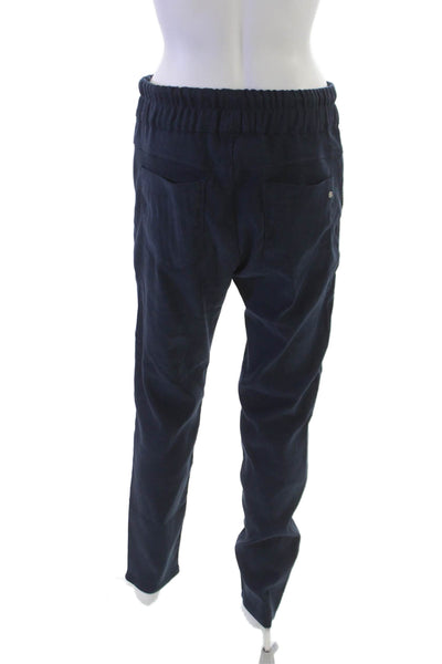 Flog Womens Jogger Pants Blue Cotton Blend Drawstring Size 29