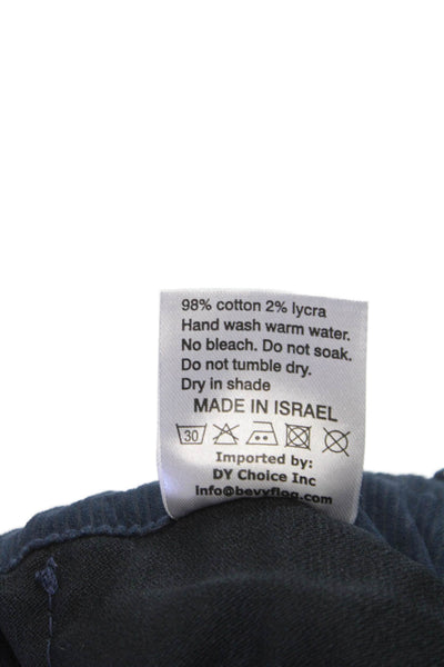 Flog Womens Jogger Pants Blue Cotton Blend Drawstring Size 29