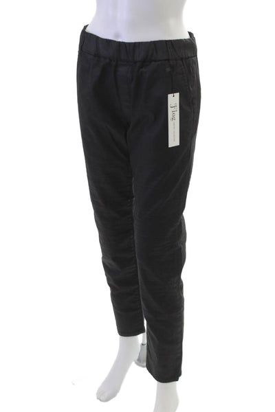Flog Womens Ankle Pants Black Pull On 98% Cotton Stretch Size 30