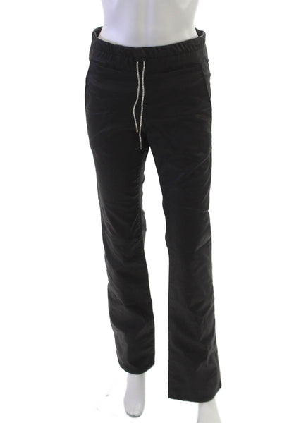 Flog Womens Black Drawstring Cotton Lycra Pants Size 26