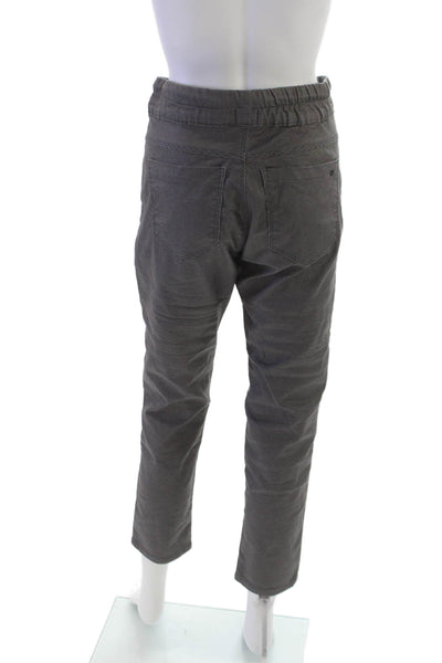 Flog Men Jogger Pants Gray Cotton Striped Drawstring Size 30