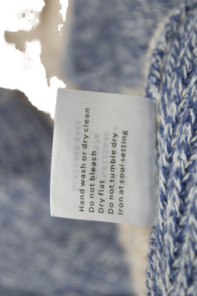 Intermix Women Cardigan V-Neck Cotton Long Sleeve Blue Size PP