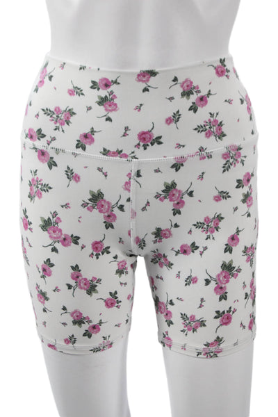 Spiritual Gangster Women Biker Floral Polyester Shorts Size S