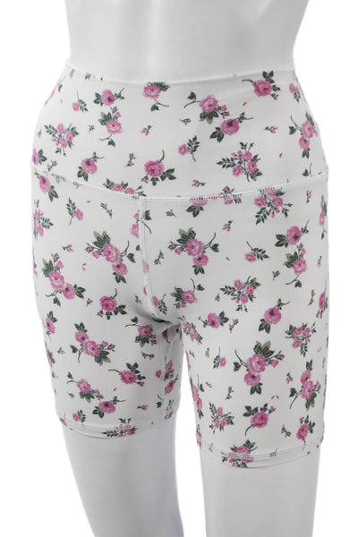 Spiritual Gangster Women Biker Floral Polyester Shorts Size S