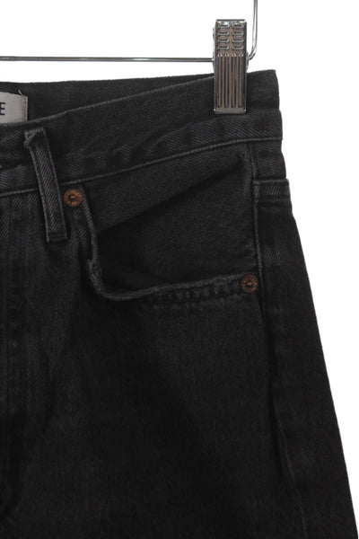 Agolde Womens Black Straight High Rise Jeans 28 Inseam 100% Cotton Size 23