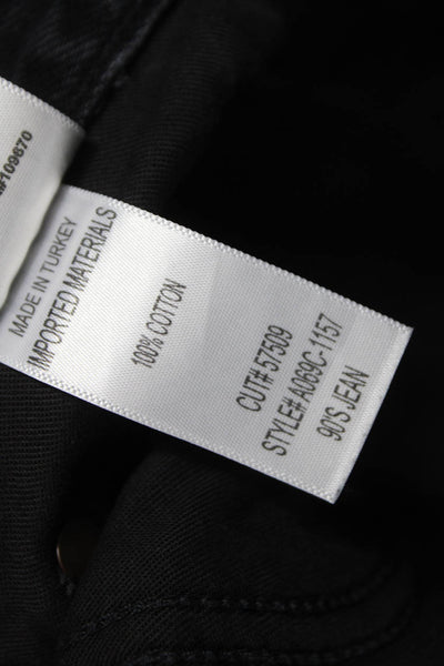 Agolde Womens Black Straight High Rise Jeans 28 Inseam 100% Cotton Size 23