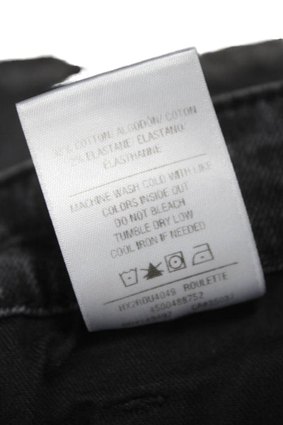 Joes Womens Cut-Off Black Cotton Blend Shorts Size 24