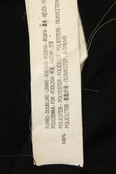 Zara Women Cropped Tank Black V-Neck Polyester Size XS