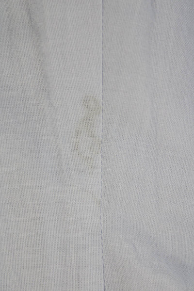 Aligne Women Sleeveless Tunic Vest Blue Button 100% Organic Cotton Size 2