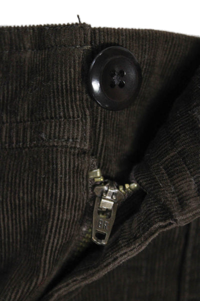 BR Womens Cargo Pants Brown Cotton Button Size 0
