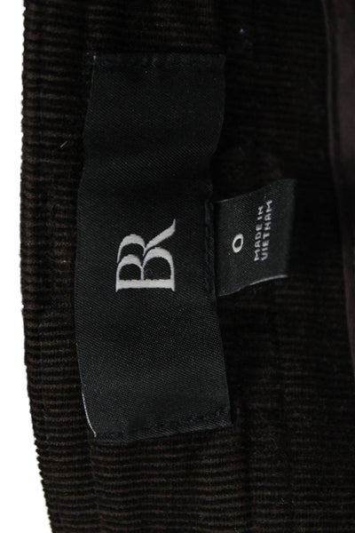 BR Womens Cargo Pants Brown Cotton Button Size 0