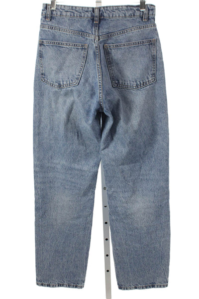 Zara Womens Mom High Waist Blue Jeans Size 4