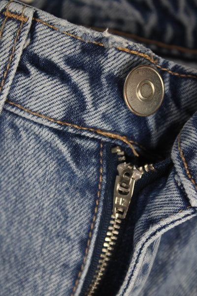 Zara Womens Mom High Waist Blue Jeans Size 4