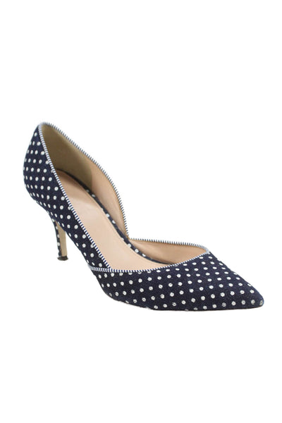 J Crew Women's Pointed Toe Stiletto Polka Dot Pumps Shoes Size 7