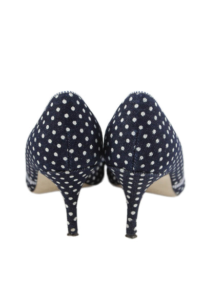 J Crew Women's Pointed Toe Stiletto Polka Dot Pumps Shoes Size 7