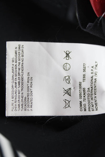 Dsquared2 Women Cropped Black Wool Blend Pants Size 40