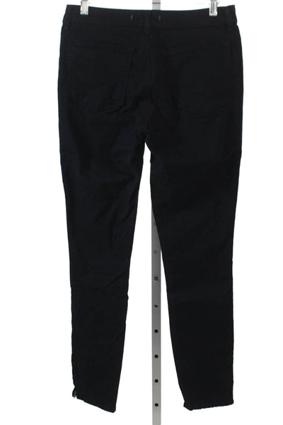 J Brand Womens Skinny Black Jeans Low Rise Cotton Blend Size 30