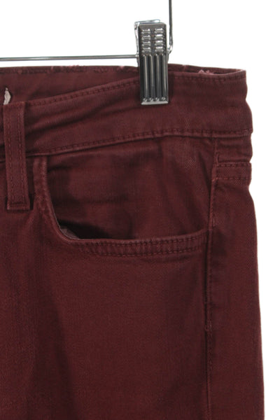 Joes Womens Skinny Jeans Red Cotton Size 28