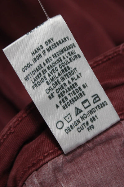 Joes Womens Skinny Jeans Red Cotton Size 28