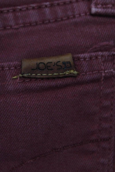 Joes Womens Skinny Jeans Red Cotton Size 28