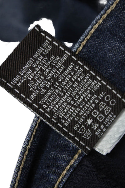 7 For All Mankind Women Skinny Jeans Blue Low Rise Cotton Size 26