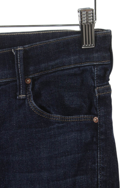 Mother Women Skinny Jeans Blue Cotton Mid Rise Inseam 27 Size 27