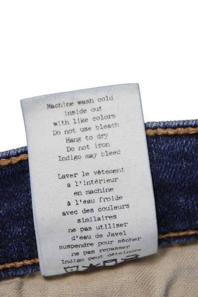 Rag & Bone Womens Skinny Jeans Blue Low Rise Size 29
