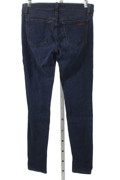 Joes Womens Skinny Jeans Blue Cotton Blend Low Rise Size 27