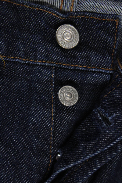 7 For All Mankind Mens Straight Jeans Blue Mid Rise Cotton Blend Size 30