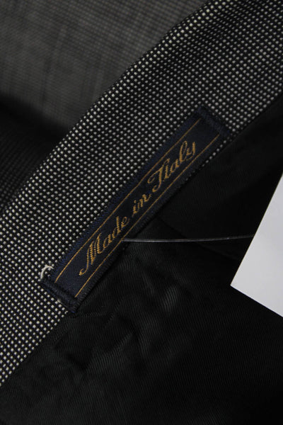 Trussini Mens Gray Wool Blazer Buttoned Size 52