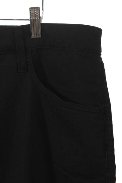AG Adriano Goldschmied Mens Straight Jeans Black Cotton Blend Size 38