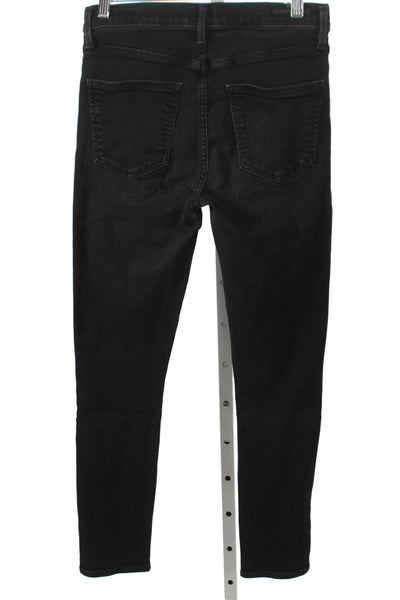 Citizens of Humanity Womens Black Skinny Jeans Low Rise Cotton Blend Size 27
