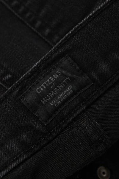 Citizens of Humanity Womens Black Skinny Jeans Low Rise Cotton Blend Size 27
