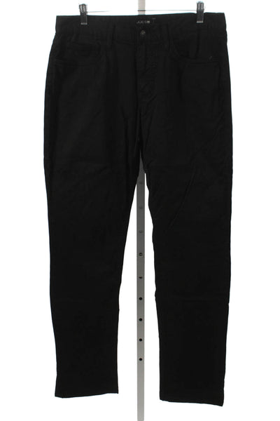 Joes Mens Straight Jeans Black Low Rise Cotton Blend Button Size 32