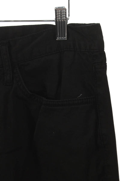 Joes Mens Straight Jeans Black Low Rise Cotton Blend Button Size 32