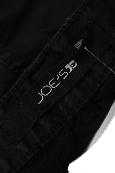 Joes Mens Straight Jeans Black Low Rise Cotton Blend Button Size 32