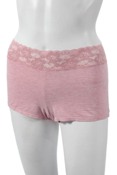 Cosabella Womens Lace Trim V-Neck Sleeveless Pajama Set Pink Size L