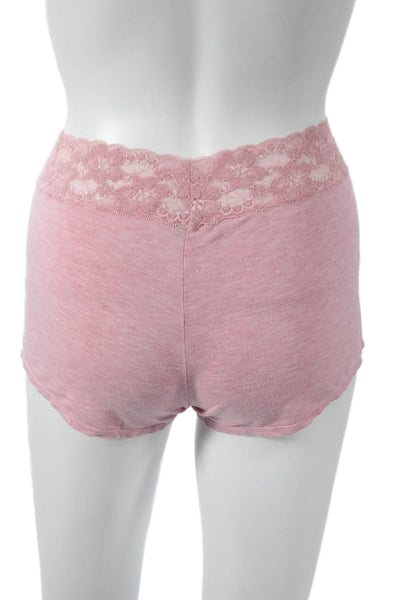 Cosabella Womens Lace Trim V-Neck Sleeveless Pajama Set Pink Size L