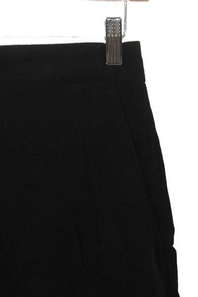 COS Women Dress Pants Black Cotton Zip Size 2