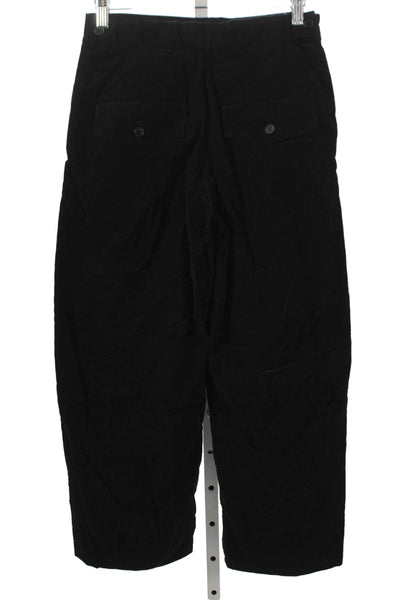 COS Women Dress Pants Black Cotton Zip Size 2